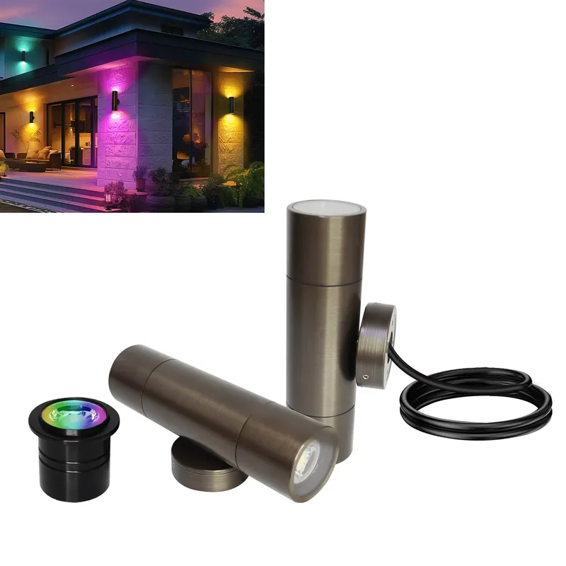 Smart Garden Outdoor - مصباح جداري خارجي LED من النحاس
