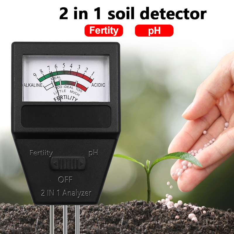 Soil Test Digital - 2 في 1 مقياس الخصوبة PH