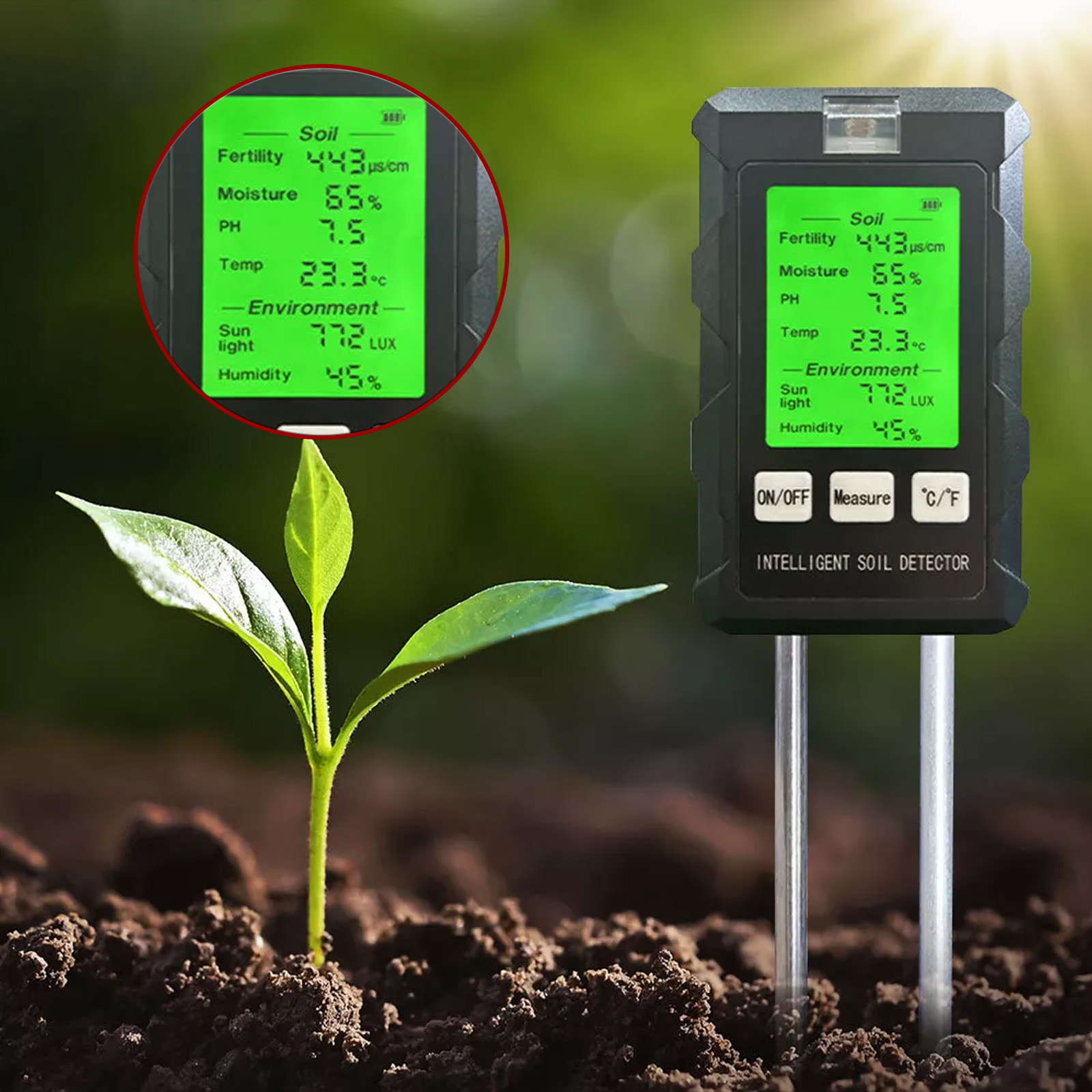 Soil Test Digital - 【جديد 2026】جهاز اختبار التربة عالي الدقة