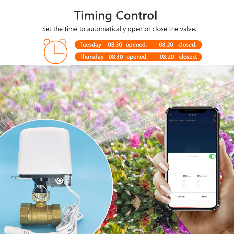 صمام مياه ذكي 1/2 بوصة 3/4 بوص - مراجعة Smart Garden Hose Timer وسعره
