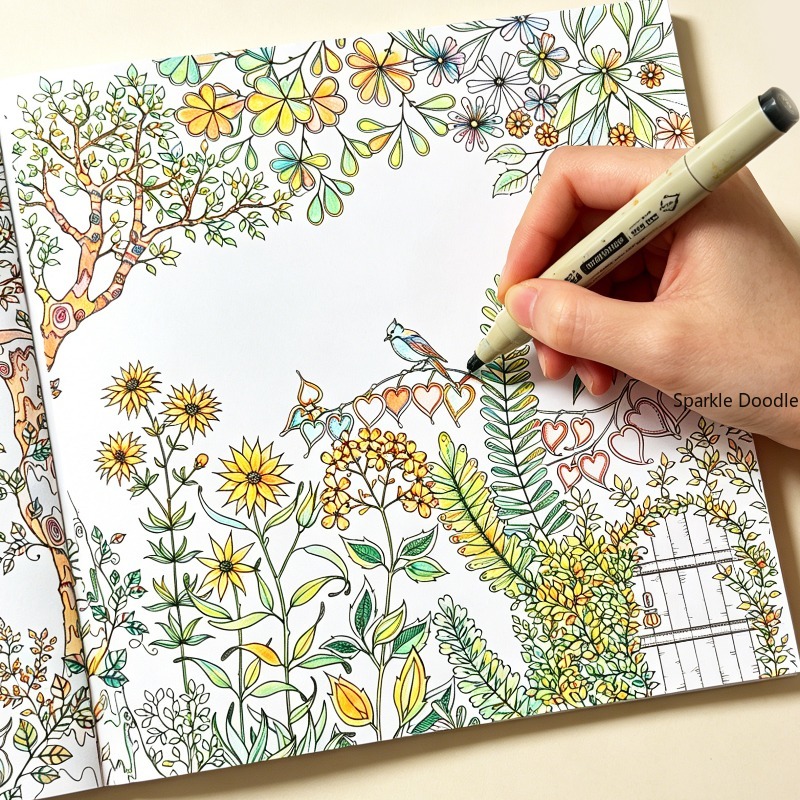 كتاب تلوين للكبار لتخفيف التوت - مراجعة Garden Journal Planner وسعره
