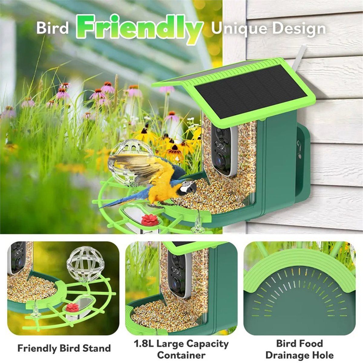 كاميرا ذكية لتغذية الطيور مع م - مراجعة Smart Garden Ai وسعره