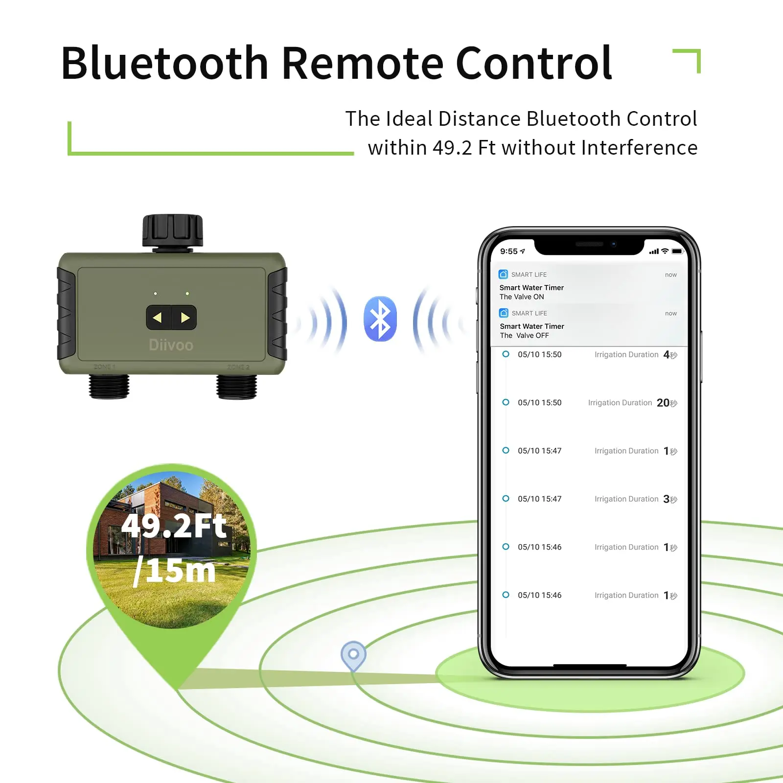 جهاز ري ذكي بتوقيت من Diivoo ي - مراجعة Smart Garden Hose Timer وسعره